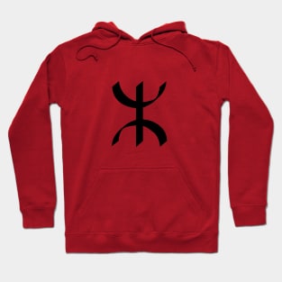 Black TIFINAGH - Berber Tifinagh - Amazigh Tifinagh Hoodie